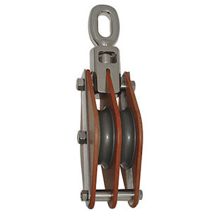 Double eye tufnol & stainless steel lifting blocks